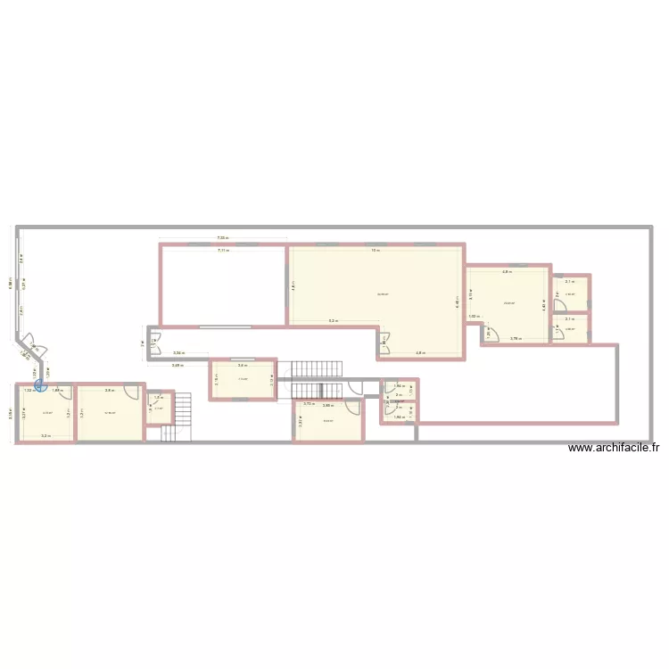 Projet Hacen R+1. Plan de 10 et 128 m² Projet Hacen R+1. Plan de 10 et 128 m²