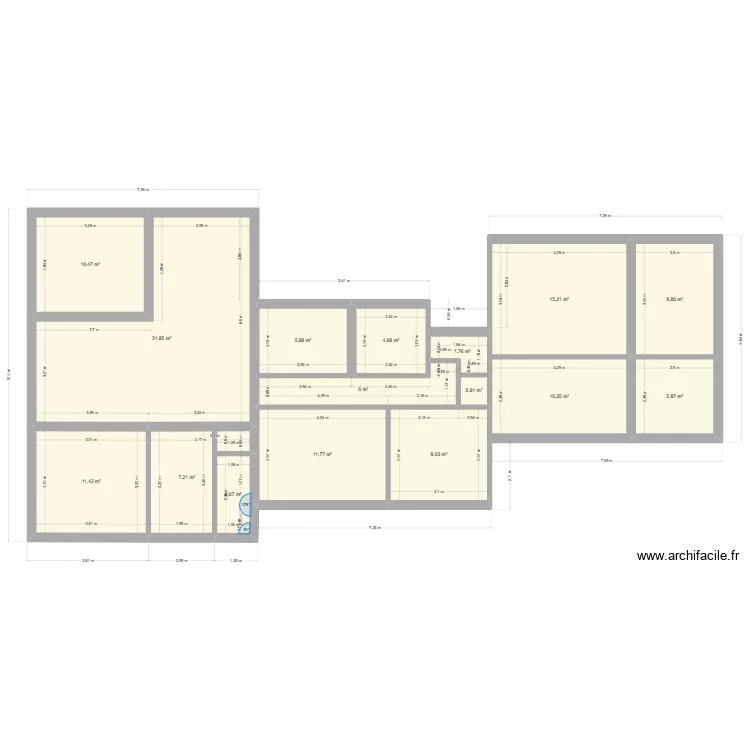 mougere ectual. Plan de 