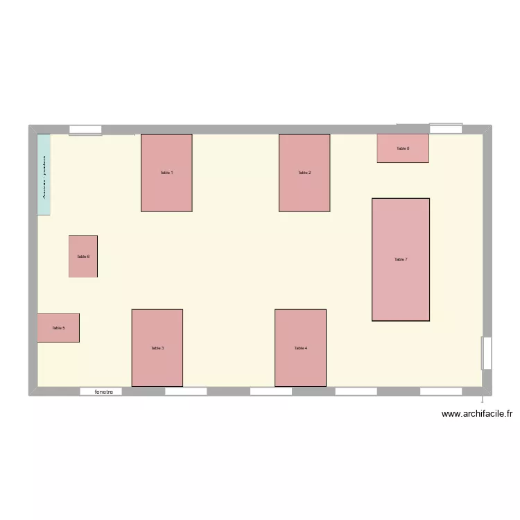 realiser le plan D. Plan de 1 pièce et 106 m²