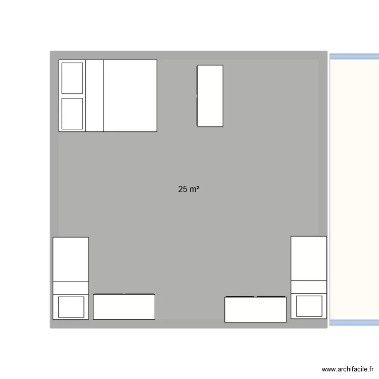 chalet17. Plan de 3  et 65 m²