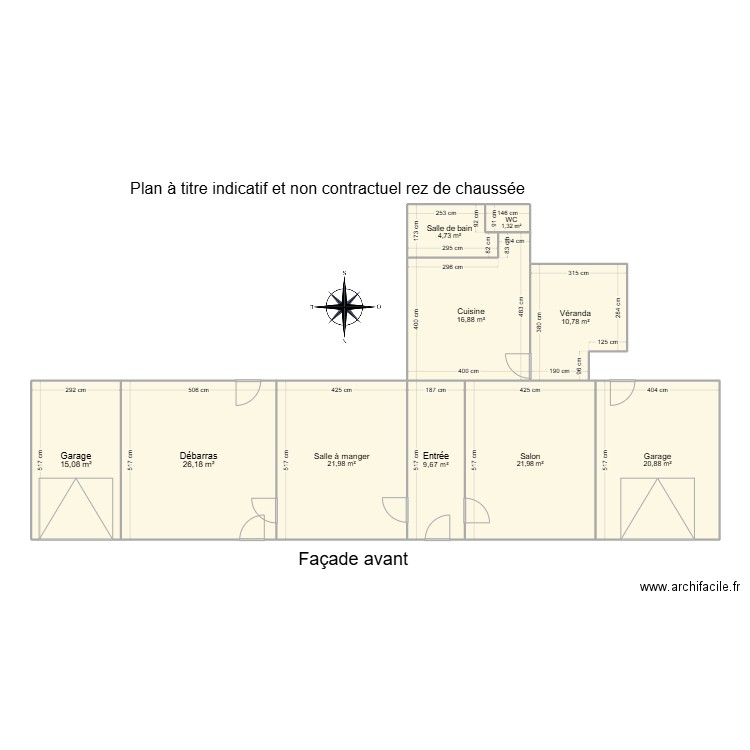 viller la tour. Plan de 10 pièces et 149 m2