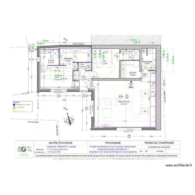 Weber Garinot R&eacute;servation EU EV. Plan de 
