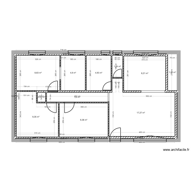 Plouray origine &eacute;tage. Plan de 0 pièce et 0 m2