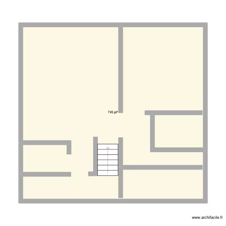 Sous-sol. Plan de 1 Pièce et 69 m²