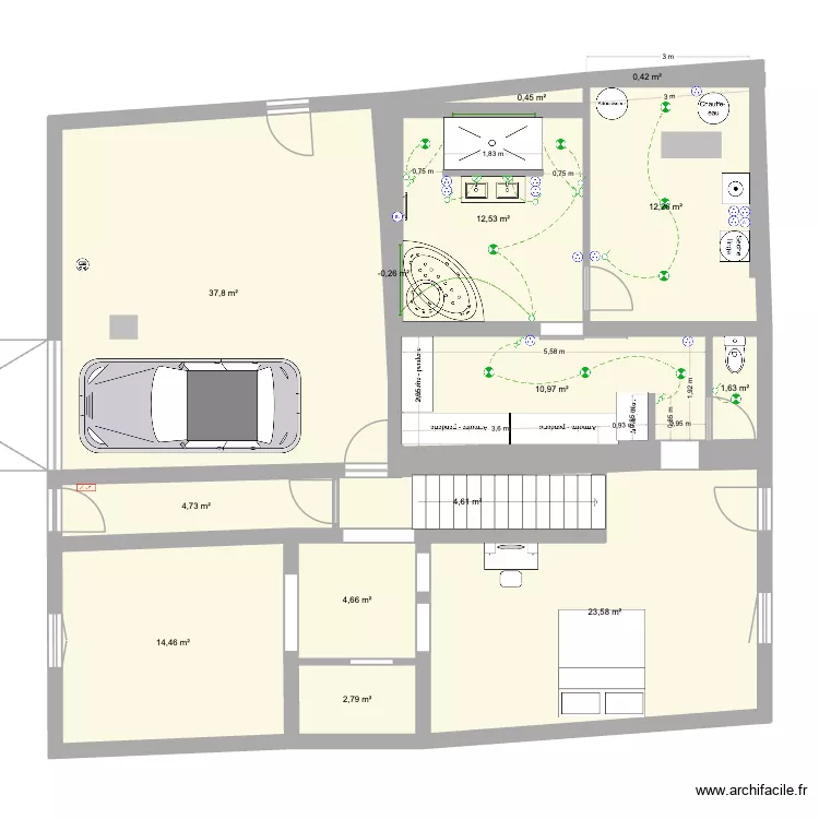 Maison Fran&ccedil;ois Marie - Varize. Plan de 