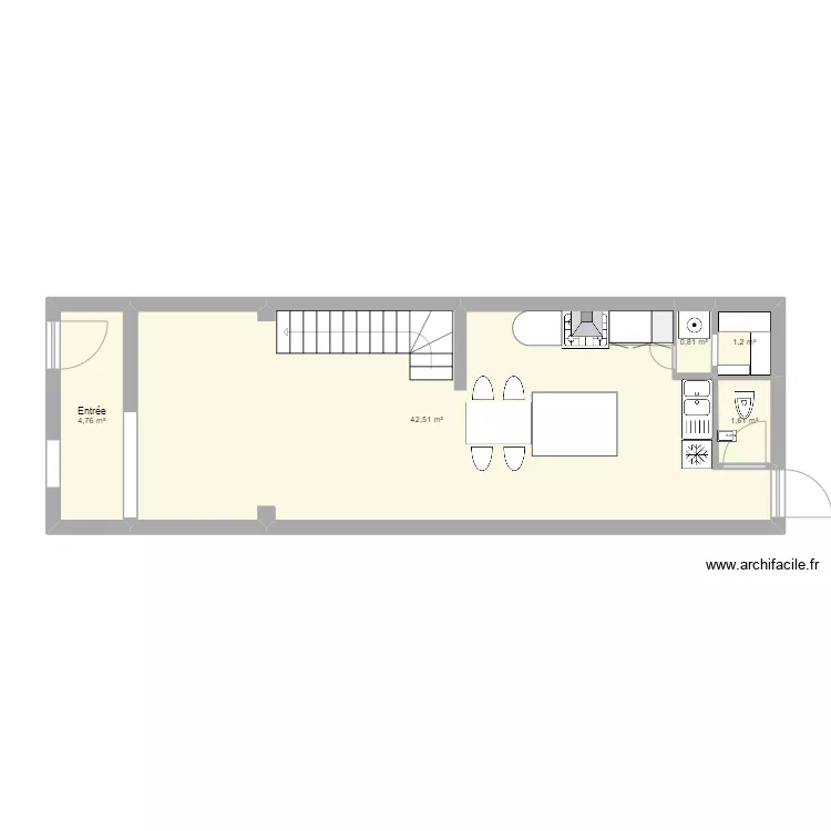 plan maison apr&egrave;s travaux 1. Plan de 