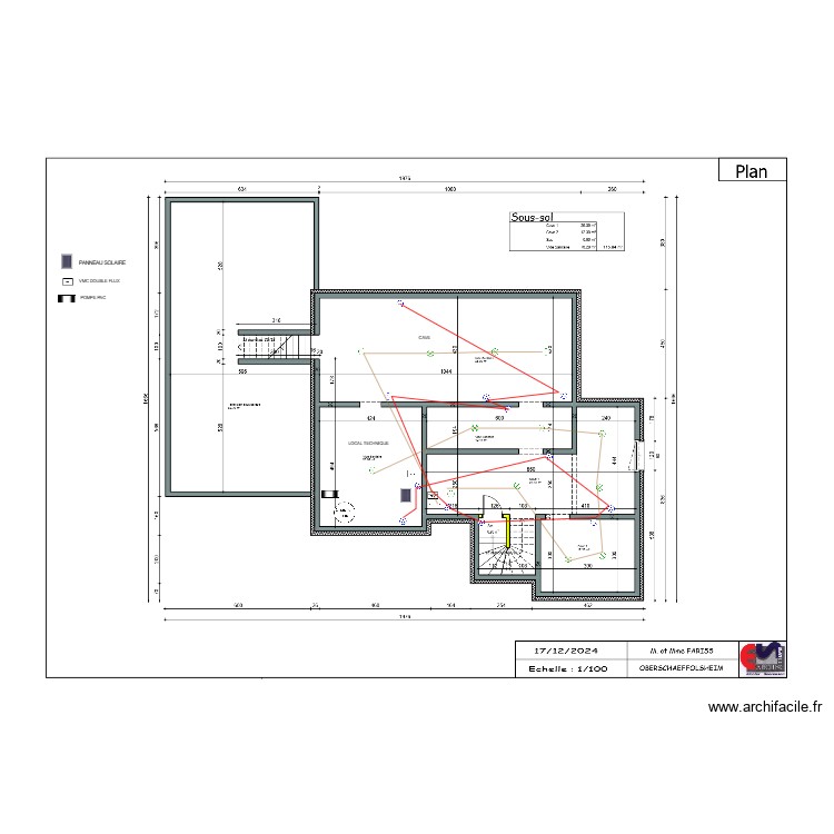 SOUS SOL ELEC OBER. Plan de 0 pièce et 0 m2