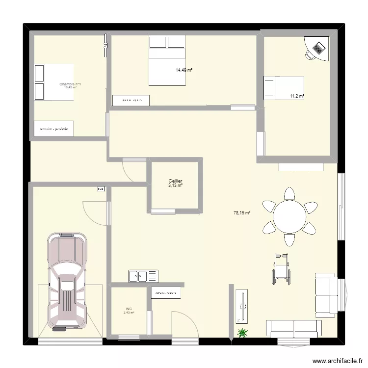 ESSAIE 1. Plan de 