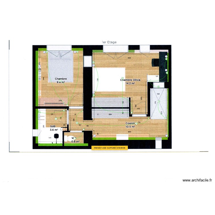 MARTINEZ DAVID 1er &Eacute;TAGE. Plan de 0 pièce et 0 m2