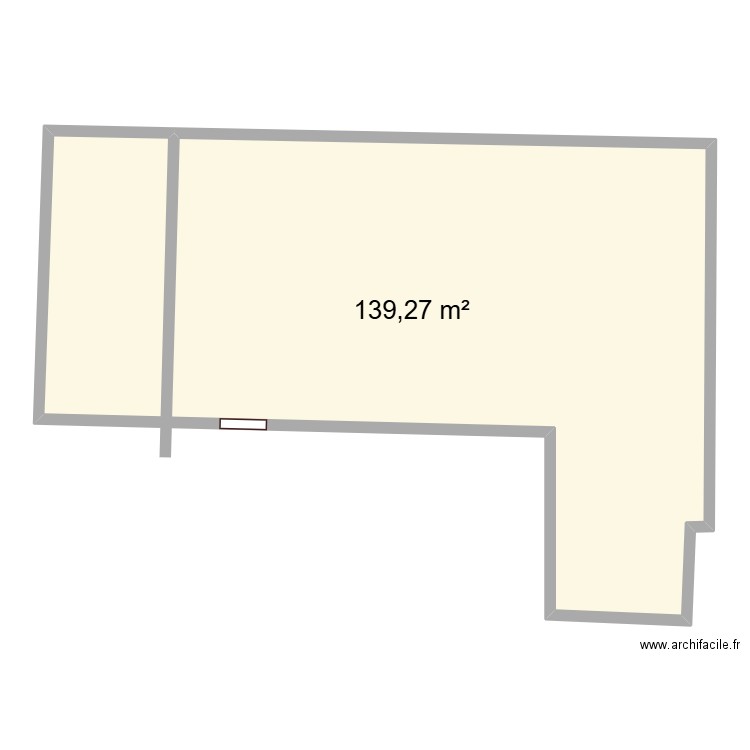 test1. Plan de 1 pièce et 139 m2