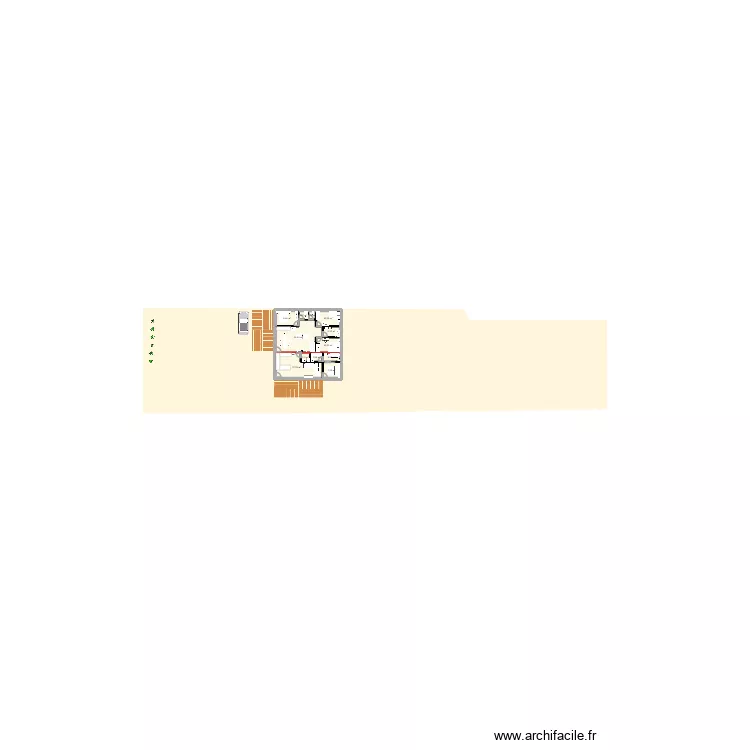 Maison 75 _ 45 face Gervanne. Plan de 12  et 118 m²