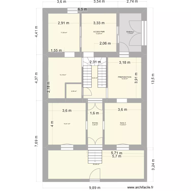 vallon. Plan de 11 et 124 m² vallon. Plan de 11 et 124 m²