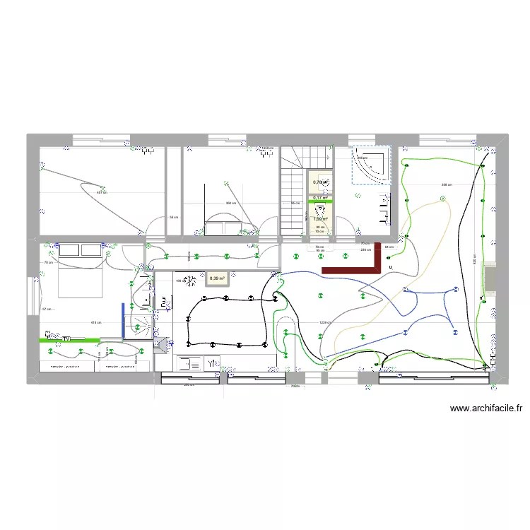 plan maison 2 elec. Plan de 