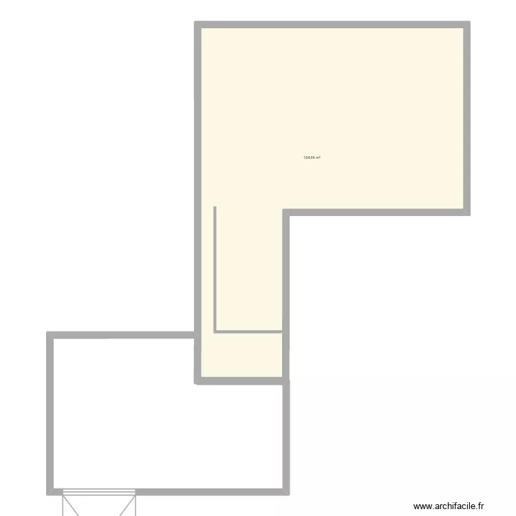 Plan3. Plan de 1 Pièce et 105 m² Plan3. Plan de 1 Pièce et 105 m²