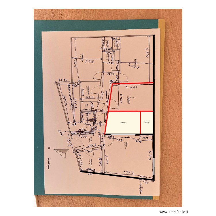 FRANCONVILLE OK. Plan de 3 pièces et 28 m2