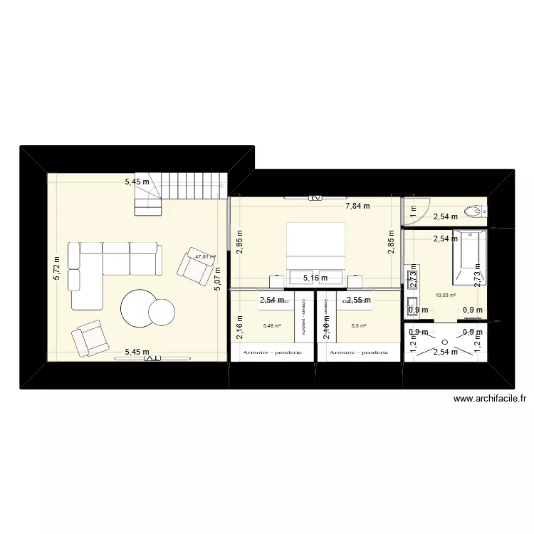PERSO GRANGE. Plan de 4 et 69 m² PERSO GRANGE. Plan de 4 et 69 m²