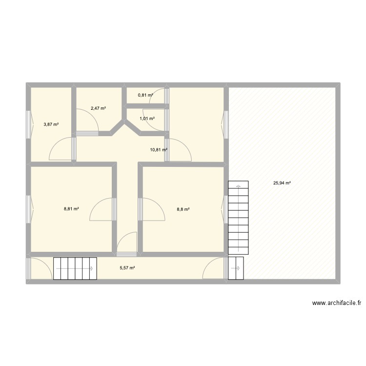 FIORDALISI ST FONTS. Plan de 9 pièces et 68 m2