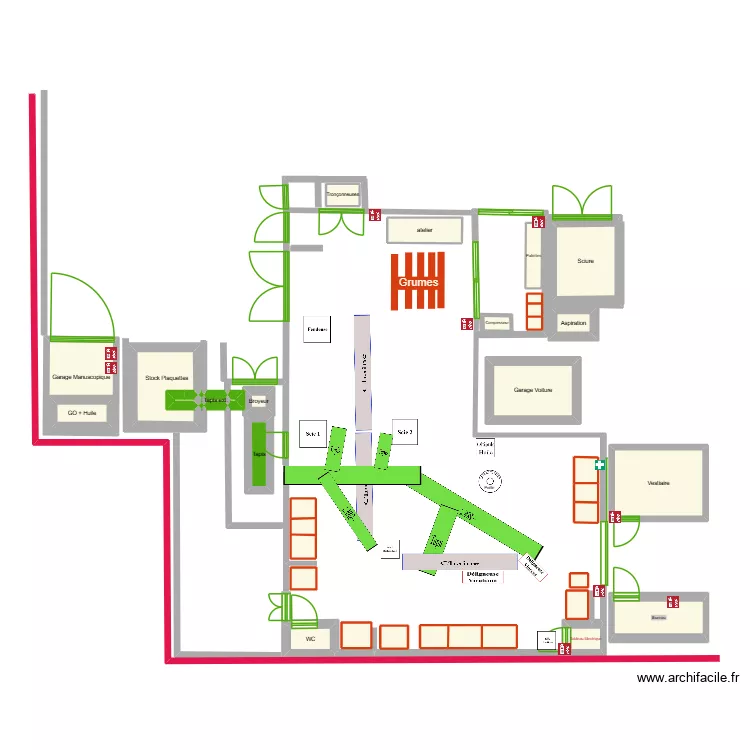 Sarl Penning. Plan de 31 pièces et 43 m² Sarl Penning. Plan de 31 pièces et 43 m²
