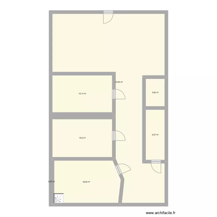 Belle en soi. Plan de 7 et 133 m² Belle en soi. Plan de 7 et 133 m²