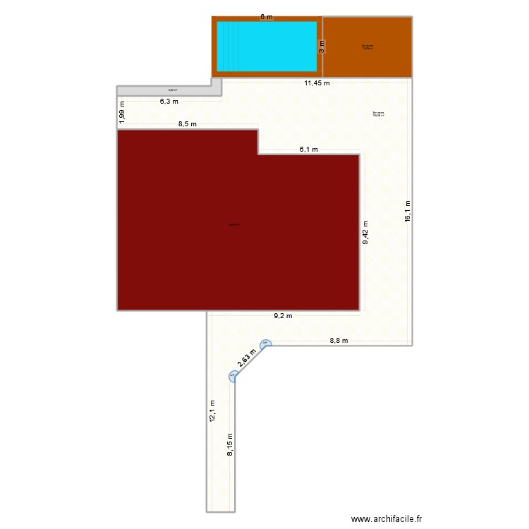 saint fargeau. Plan de 4 pièces et 309 m2