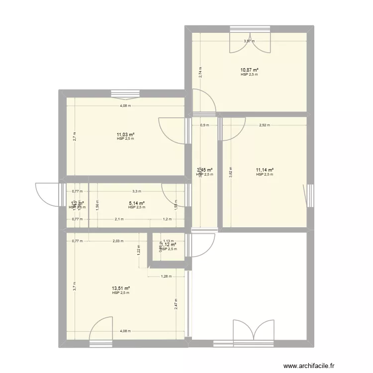 Maison Martres-T02. Plan de 8 et 57 m² Maison Martres-T02. Plan de 8 et 57 m²