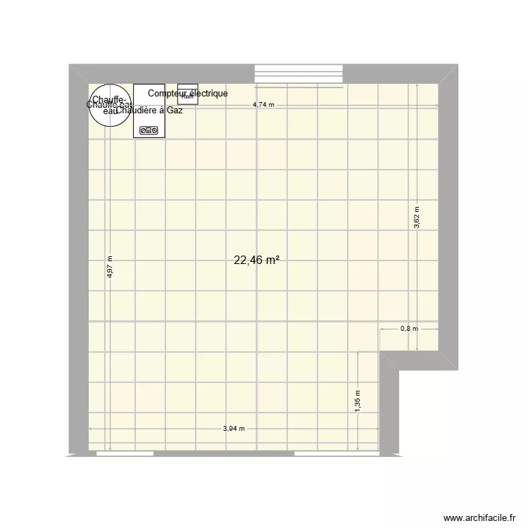 sous-sol. Plan de 1 et 22 m² sous-sol. Plan de 1 et 22 m²