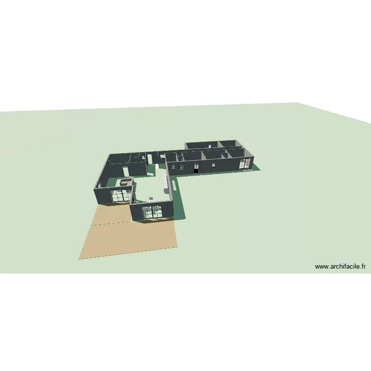 1er plan. Plan de 2 Pièces et 18 m² 1er plan. Plan de 2 Pièces et 18 m²