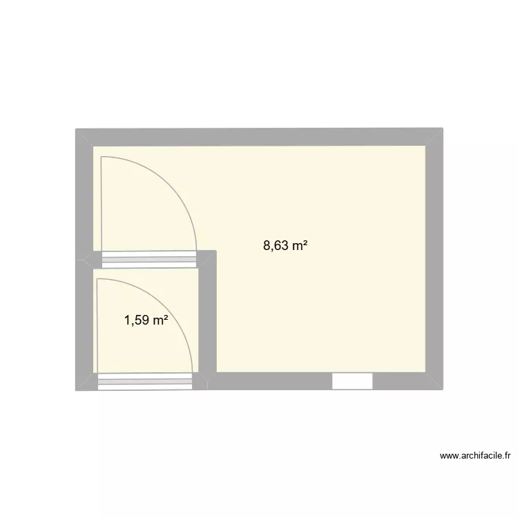 casabona. Plan de 2 Pièces et 10 m² casabona. Plan de 2 Pièces et 10 m²