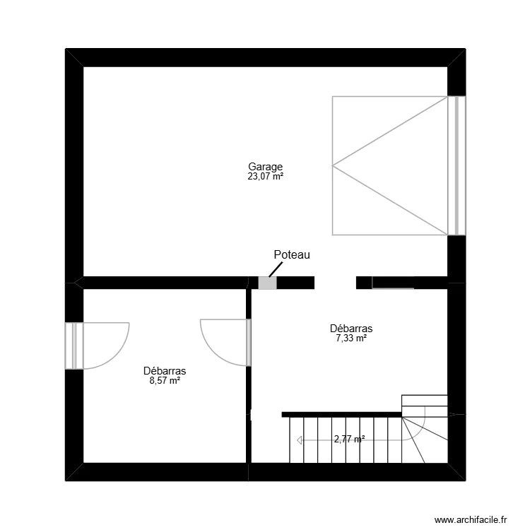 Charlotte_SS_APRES Travaux. Plan de 4  et 42 m²