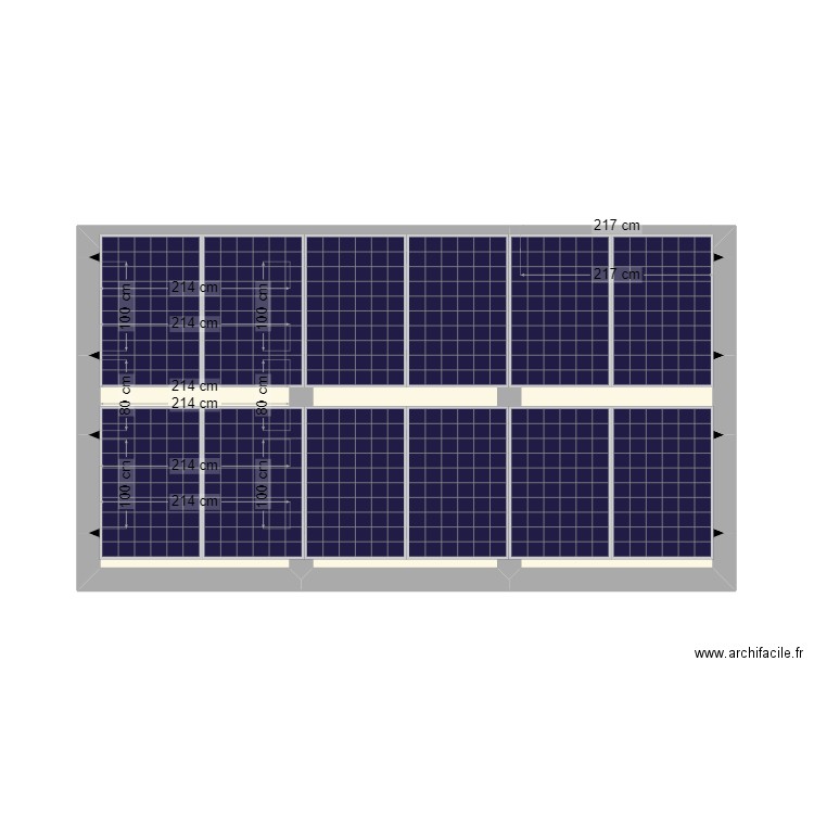 mika 2. Plan de 14 pièces et 20 m2