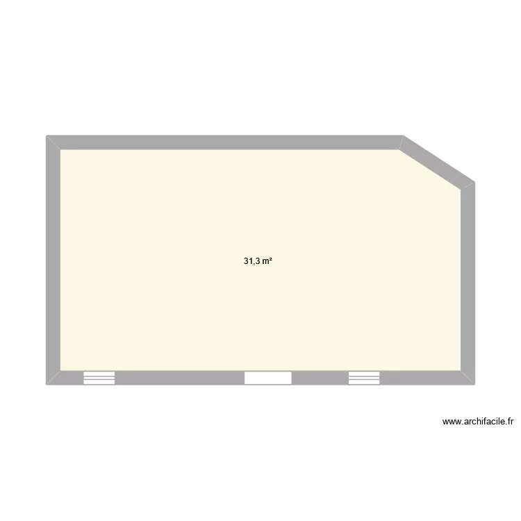 teamclic. Plan de 1  et 31 m²