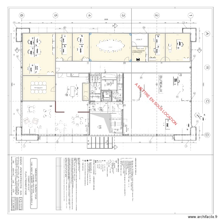 Aménagement +1 Dumont 9 V3. Plan de 9 pièces et 185 m2