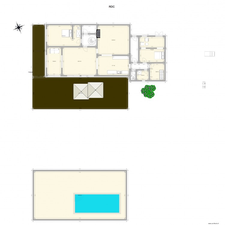 talmont RDC 1  ext V4. Plan de 0 pièce et 0 m2