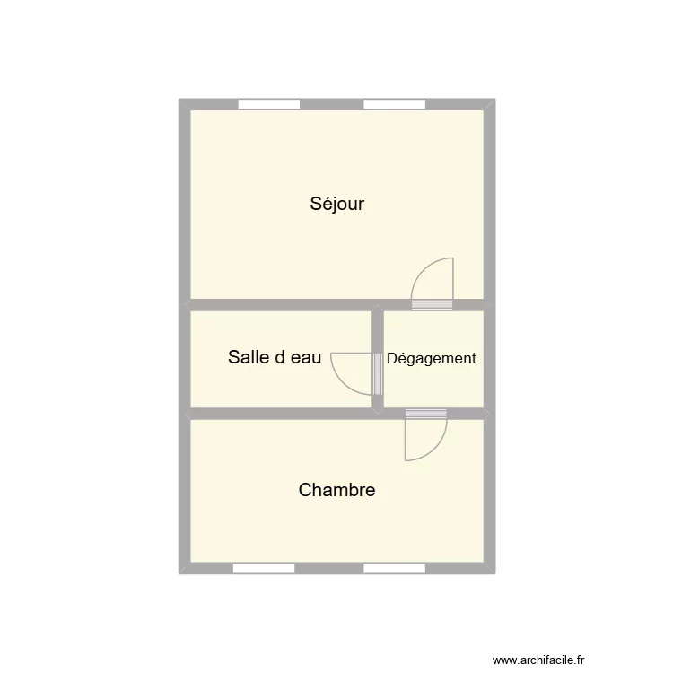 2601 DANTAS RDC. Plan de 4  et 12 m²