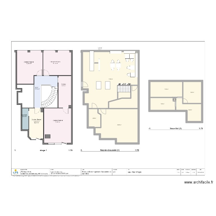 125. Plan de 8 pièces et 143 m2