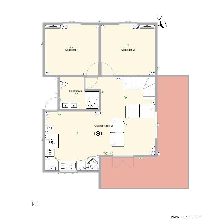 Plan Electrique RDC MCMG. Plan de 0 pièce et 0 m2