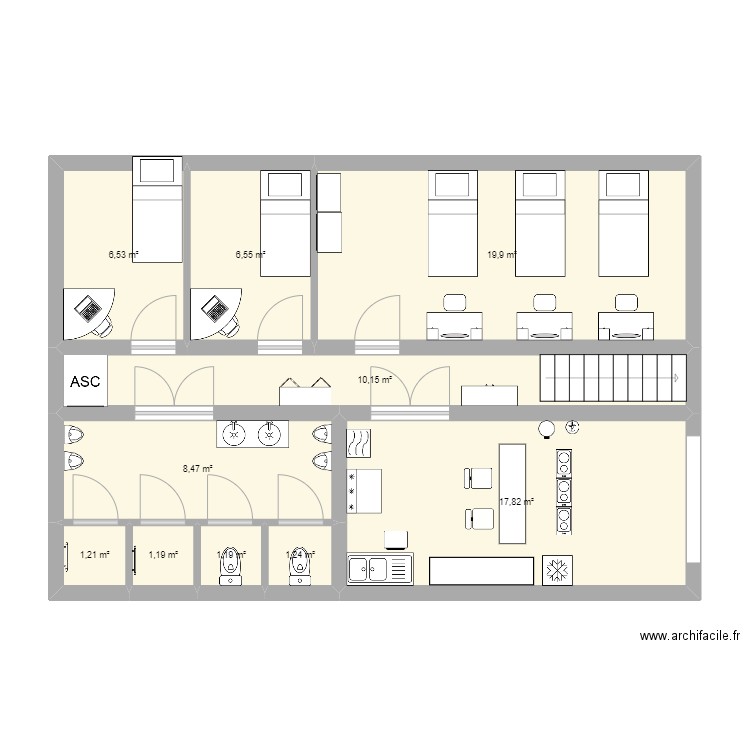 2er étage batiment. Plan de 0 pièce et 0 m2
