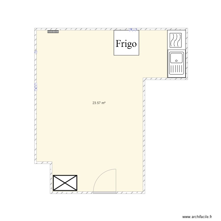 cuisine 1er vierge. Plan de 0 pièce et 0 m2