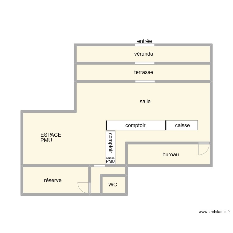 BAR LA CIVETTE TOULON. Plan de 0 pièce et 0 m2