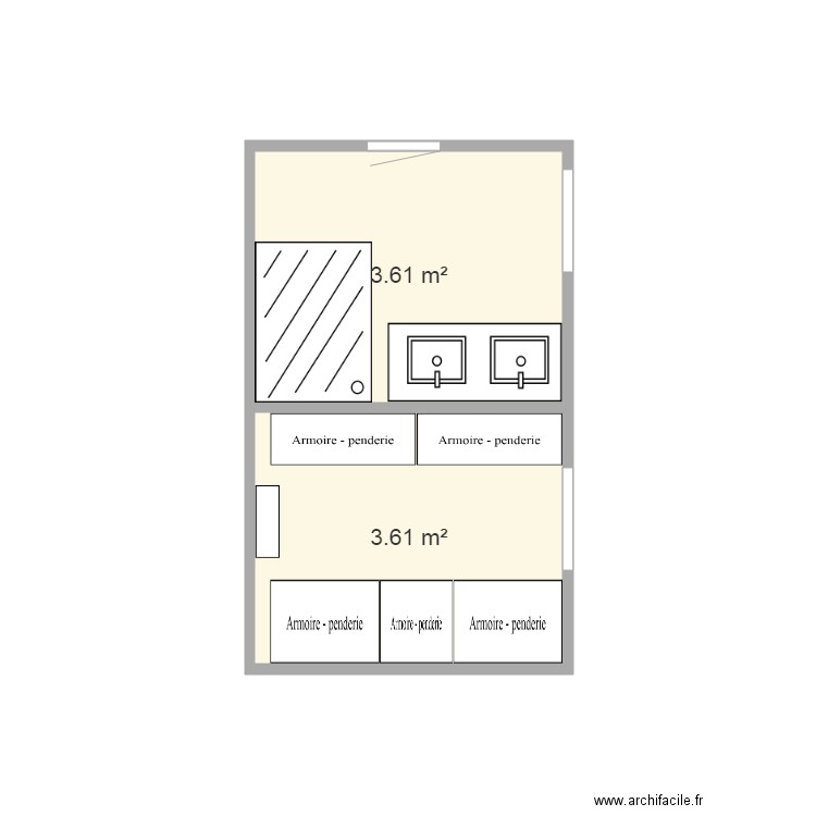 Sdb Suite Parent2. Plan de 0 pièce et 0 m2
