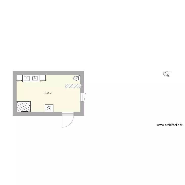 salle de bain . Plan de 