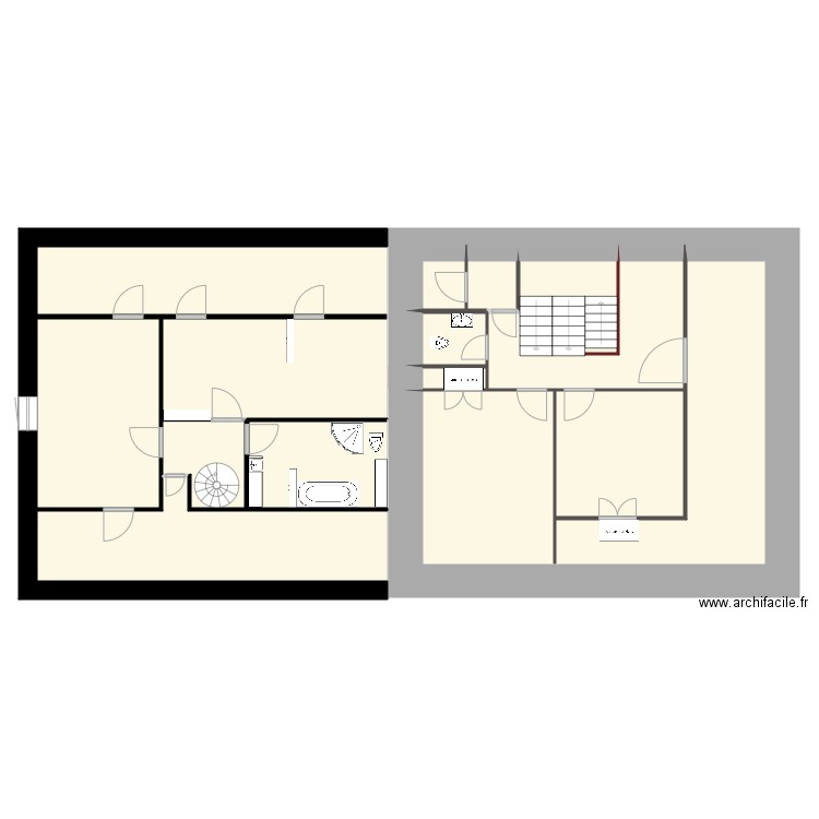 aulagnier etage 2. Plan de 0 pièce et 0 m2