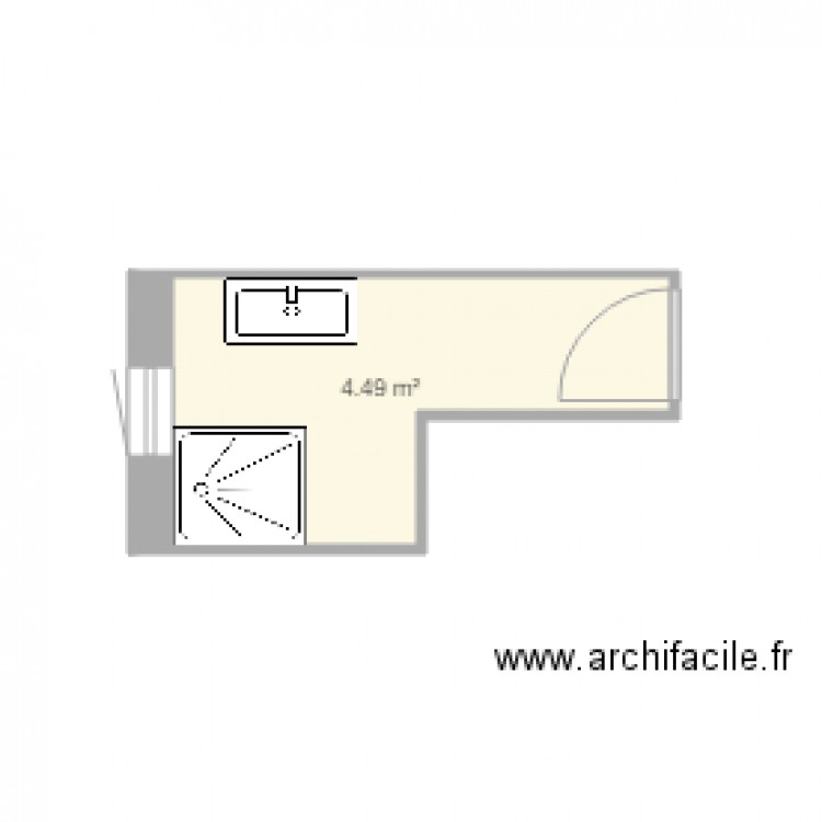 Plan Duche Après Sdb. Plan de 0 pièce et 0 m2