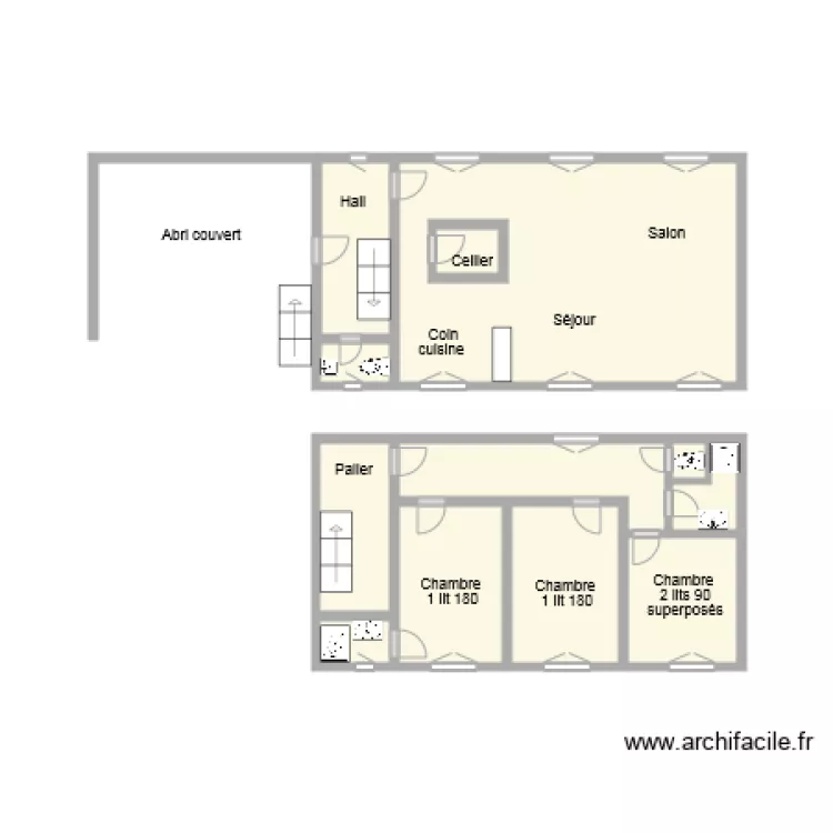 gite 3004 Mairie St Bonnet des Quarts . Plan de 