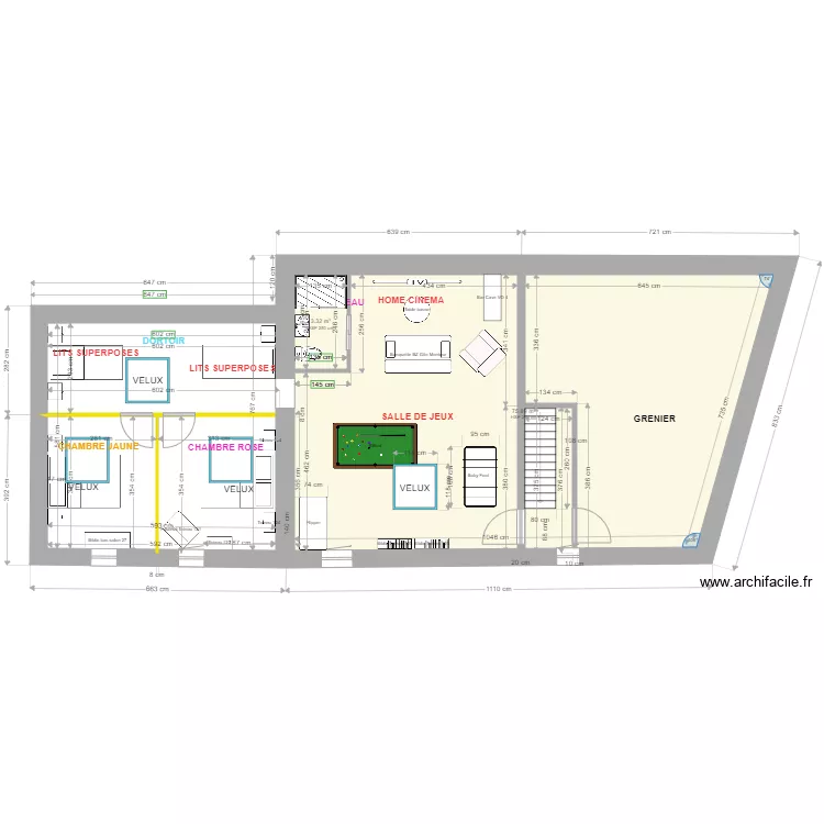 LAFLEUR R1 QUINQUIES. Plan de 