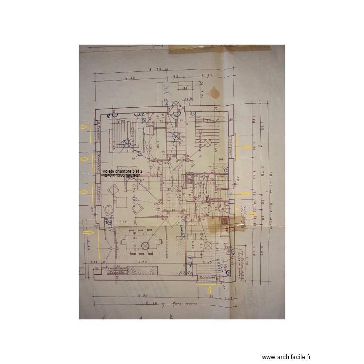 cussinel plan de coupe 1ier étage. Plan de 0 pièce et 0 m2