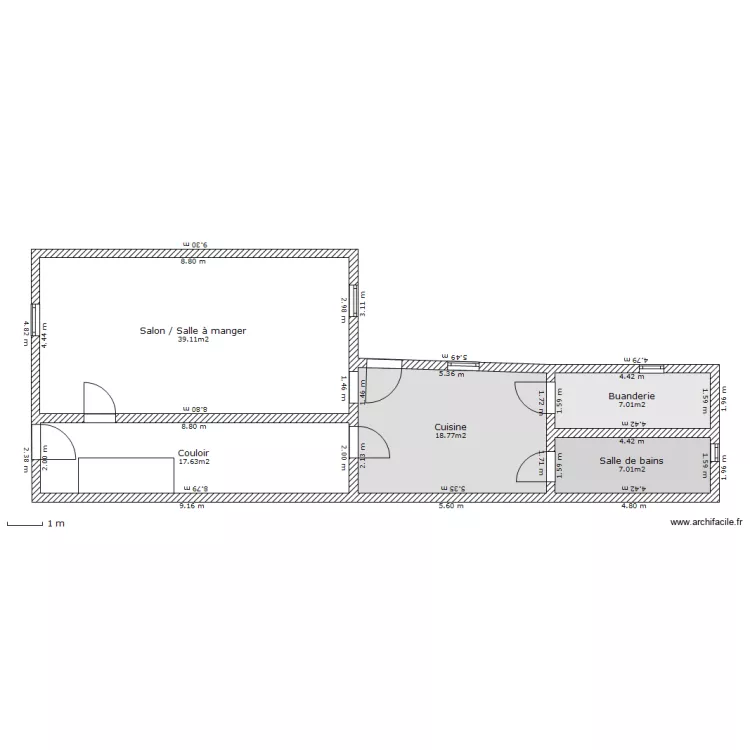 Rez-de-chauss&eacute;e. Plan de 