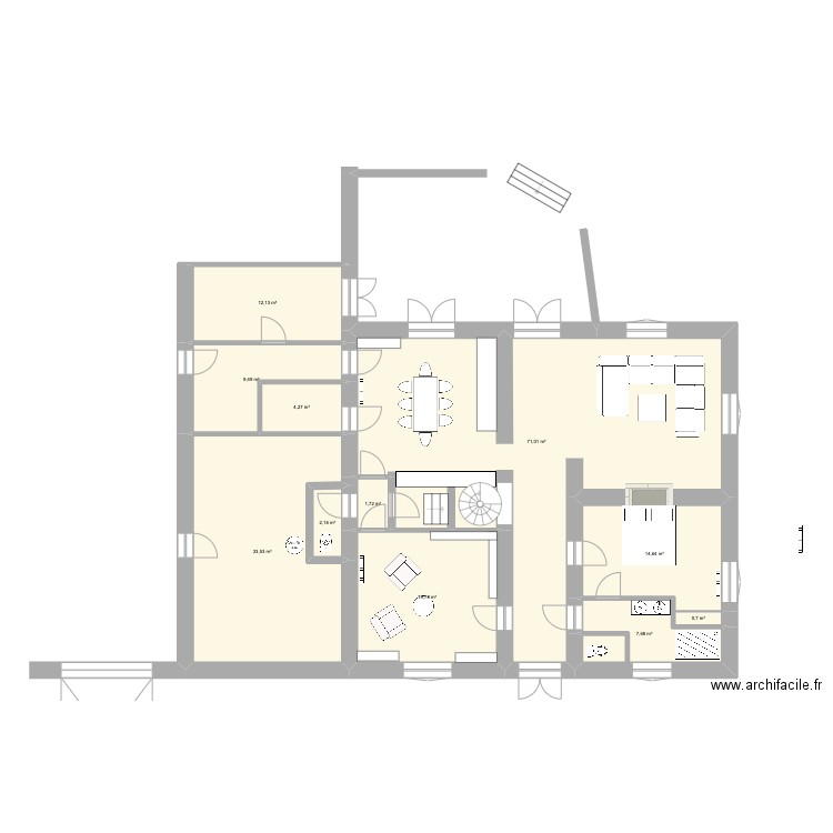 Maisongood3. Plan de 11 pièces et 177 m2