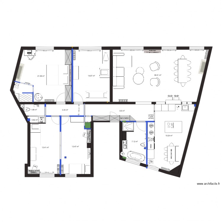 plan projet chateau neuilly PROJET 10bis. Plan de 0 pièce et 0 m2