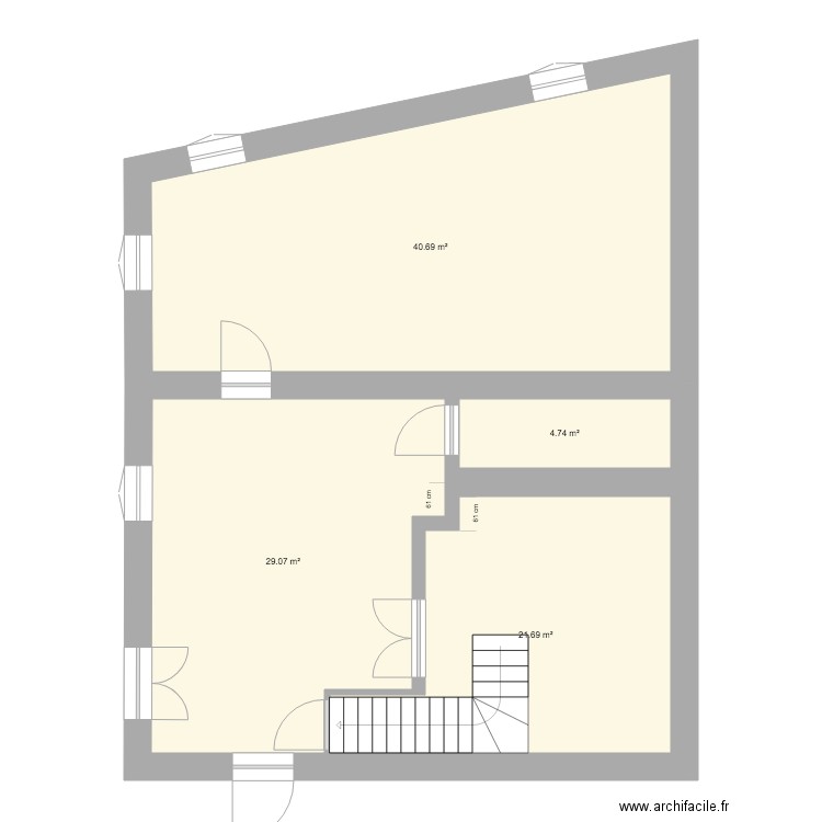 Brocaille. Plan de 0 pièce et 0 m2